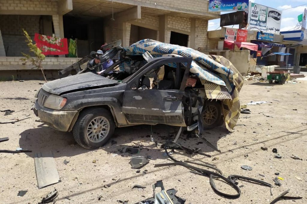 Israel drone targets Hezbollah official inside Syria border with LebanonEVo1Q2mWsAAlfrl