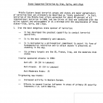 State Supported Terrorism by Iran, Syria and Libya, 1985