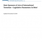 State Sponsors of Acts of International Terrorism—Legislative Parameters: In Brief, 2018