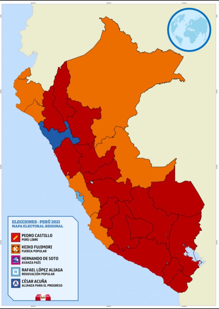 Peru Electoral Map 2021
