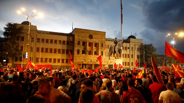 The French proposal for North Macedonia is opposed with violent protests