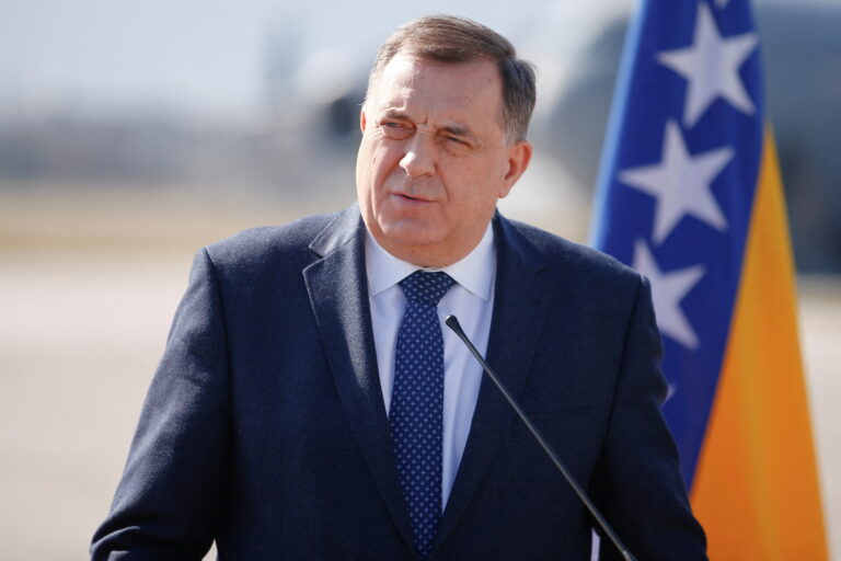 The sanctioned Dodik, threatens the already fragile peace in BiH